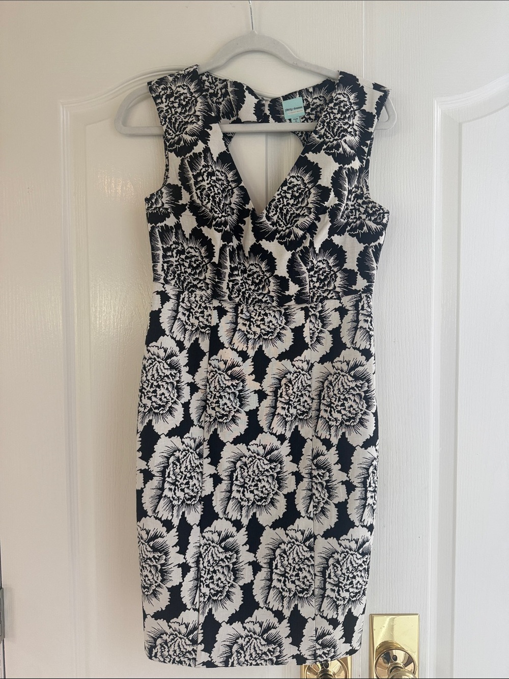 Plenty by Tracy Reese Black and White Floral Sheath Dress